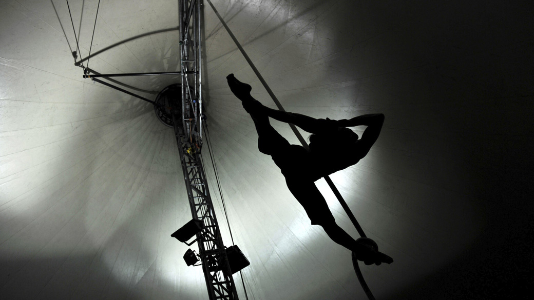 Ensaio do Cirque du Solei em Sidney, na Austrália