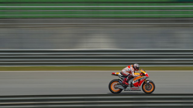 O piloto espanhol Marc Marquez na pré-temporada do MotoGP, em Kuala Lumpur, na Malásia