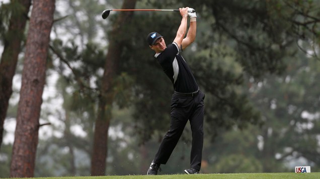 O alemão Martin Kaymer participa da segunda rodada do torneio americano de golfe Open Championship, na Carolina do Norte