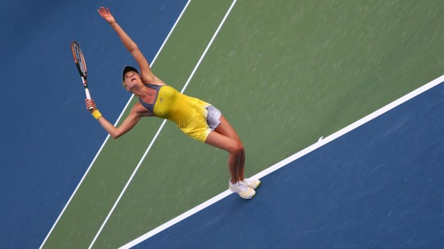 Daniela Hantuchova, da Eslováquia, no aberto de tênis de Dubai, nos Emirados Árabes