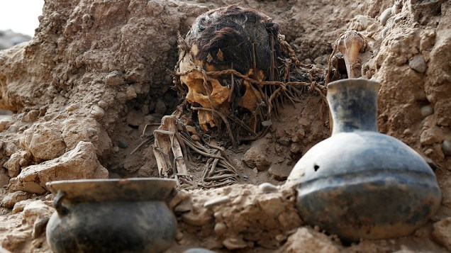 Ossadas de homens da civilização pré-inca foram encontradas por arqueólogos em terreno onde ocorrem os treinos da seleção peruana de futebol, na capital Lima
