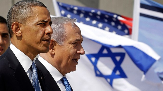 O presidente americano Barack Obama chegou nesta quarta-feira (20) a Tel Aviv para a primeira visita a Israel