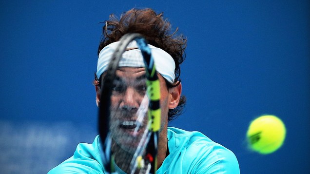 Rafael Nadal durante partida das quartas-de-final de homens contra Fabio Fognini da Itália no dia sete do China Open 2013, no Centro Nacional de Ténis em Pequim