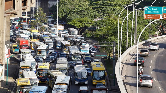 Priimeiro dia útil após o fechamento da Av. Perimetral, no Rio de Janeiro<br><br> Priimeiro dia útil após o fechamento da Av. Perimetral, no Rio de Janeiro<br><br>
