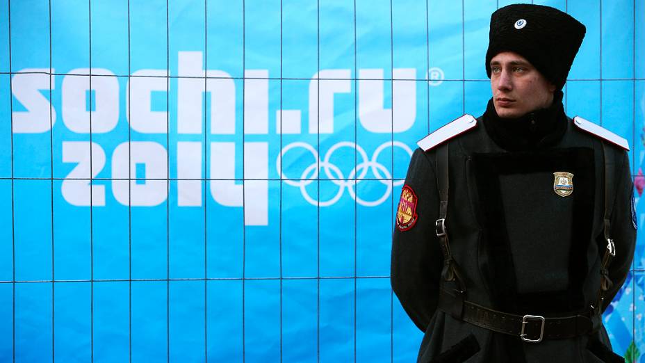 Militares na abertura dos Jogos de Sochi, na Rússia