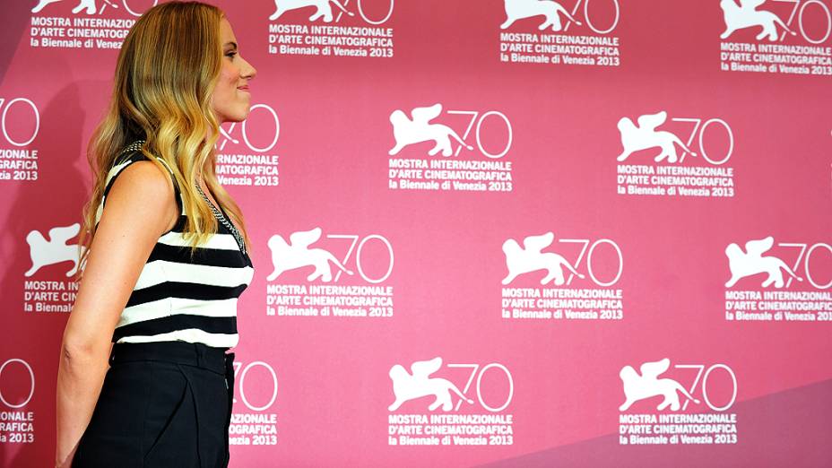 Scarlett Johansson chega no 70 º Festival Internacional de Cinema de Veneza na Itália