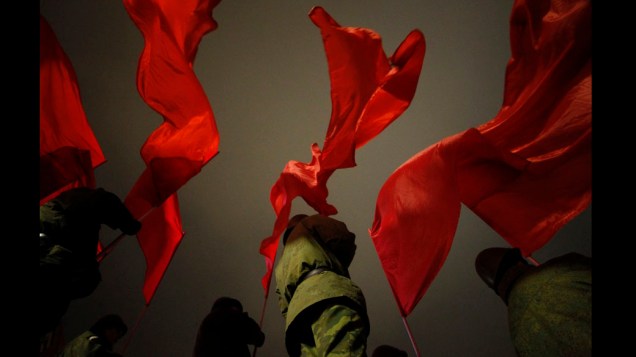 Ensaio para a Parada Militar que acontecerá em 7 de novembro, na Praça Vermelha, em Moscou