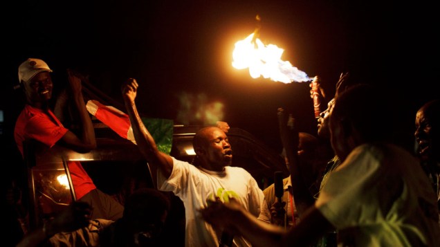 A meia noite moradores de Juba, capital do Sudão do Sul, foram as ruas comemorar a independência
