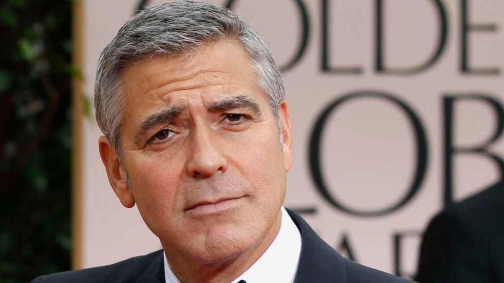 George Clooney no tapete vermelho da premiação Globo de Ouro