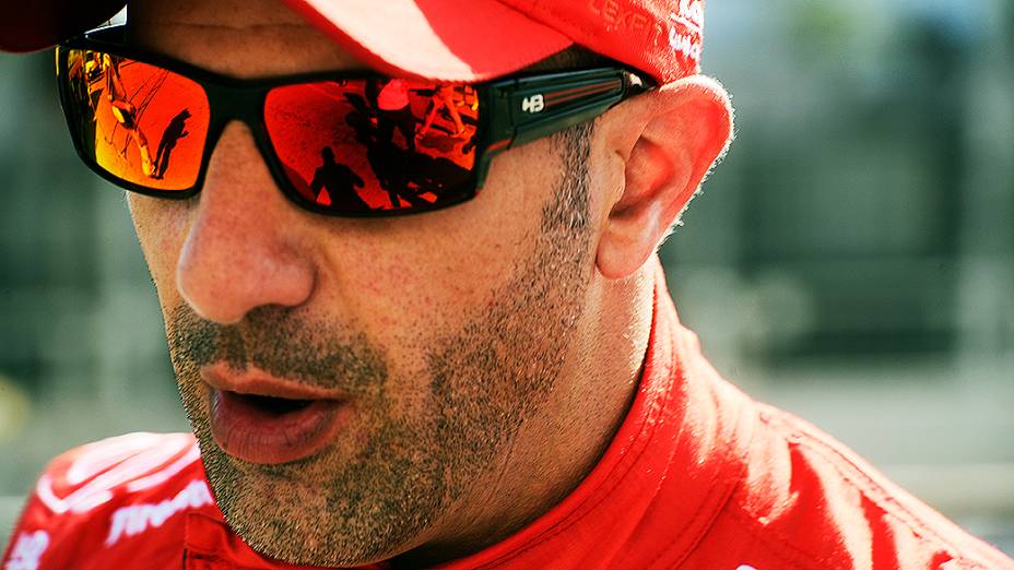 Tony Kanaan, durante treino para a Indy 300