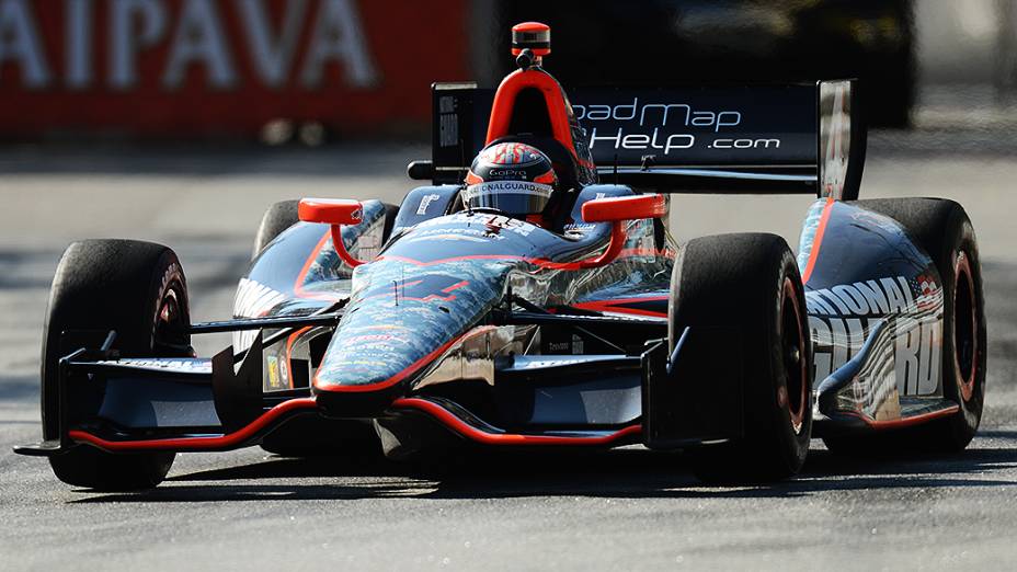 JR Hildebrand durante a Indy 300, em São Paulo