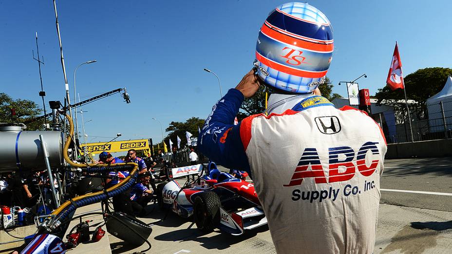 Takuma Sato, na Indy 300, em São Paulo