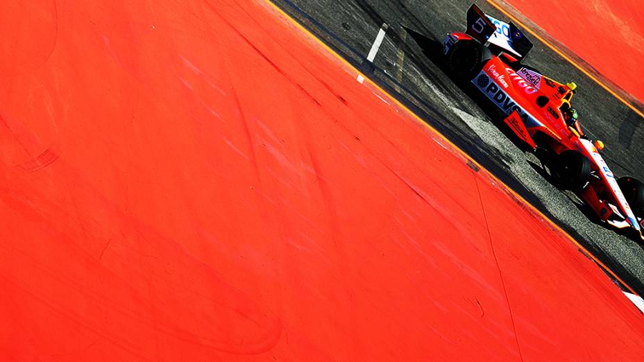 Corrida da São Paulo Indy 300 no autódromo de rua do Anhembi na zona norte da cidade