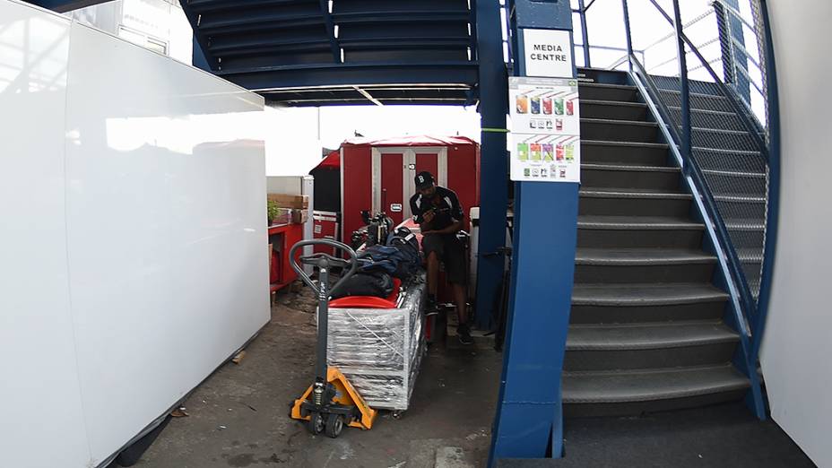 O trabalho nos boxes e área de paddock do Autódromo de Interlagos