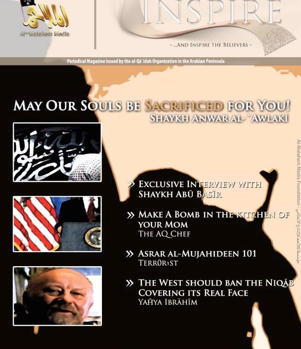 Capa da revista Inspire da Al Qaeda