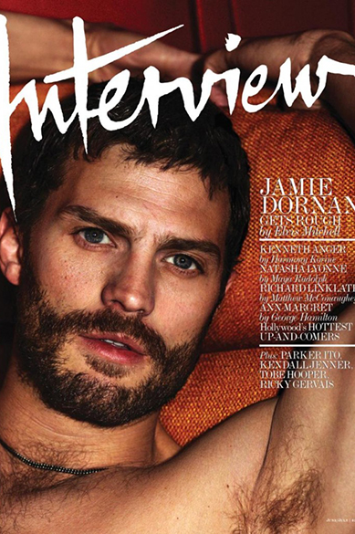 O ator Jamie Dornan na capa da revista Interview