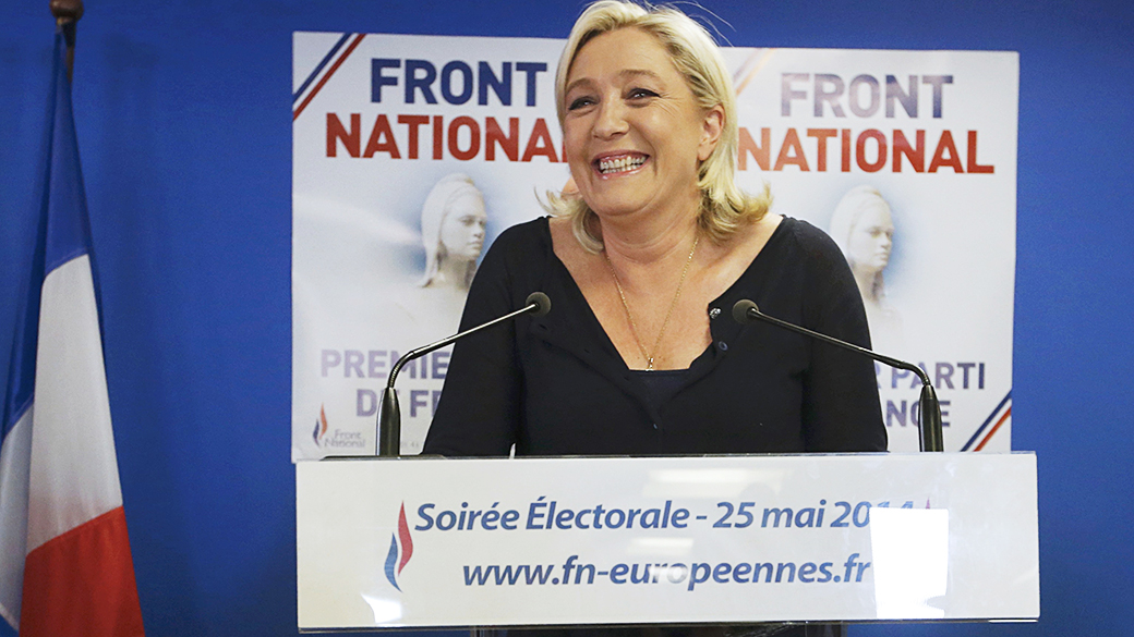 Marine Le Pen presidente do partido de ultradireita francês Frente Nacional