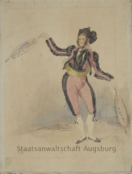 Desenho de Eugene Delacroix que está entre as obras encontradas no tesouro nazista
