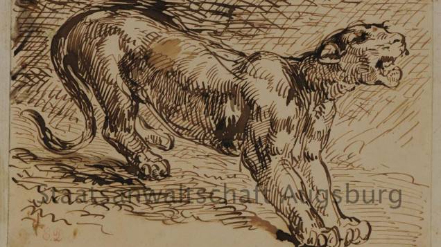 Lioness, de Eugene Delacroix, está entre as obras encontradas no tesouro nazista