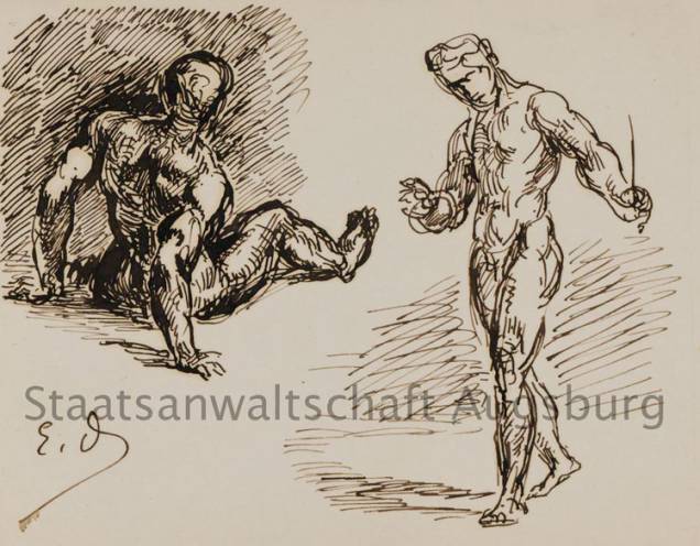Two Men, de Eugene Delacroix, está entre as obras encontradas no tesouro nazista