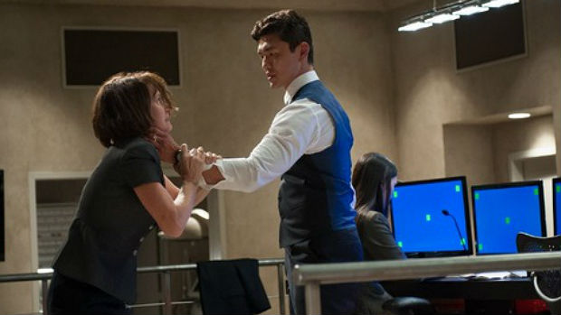 O ator Rick Yune (que é americano, mas descendente de coreanos) em cena de <em>Invasão à Casa Branca</em>