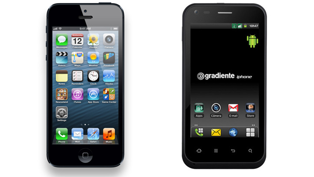 iPhones da Apple e da Gradiente