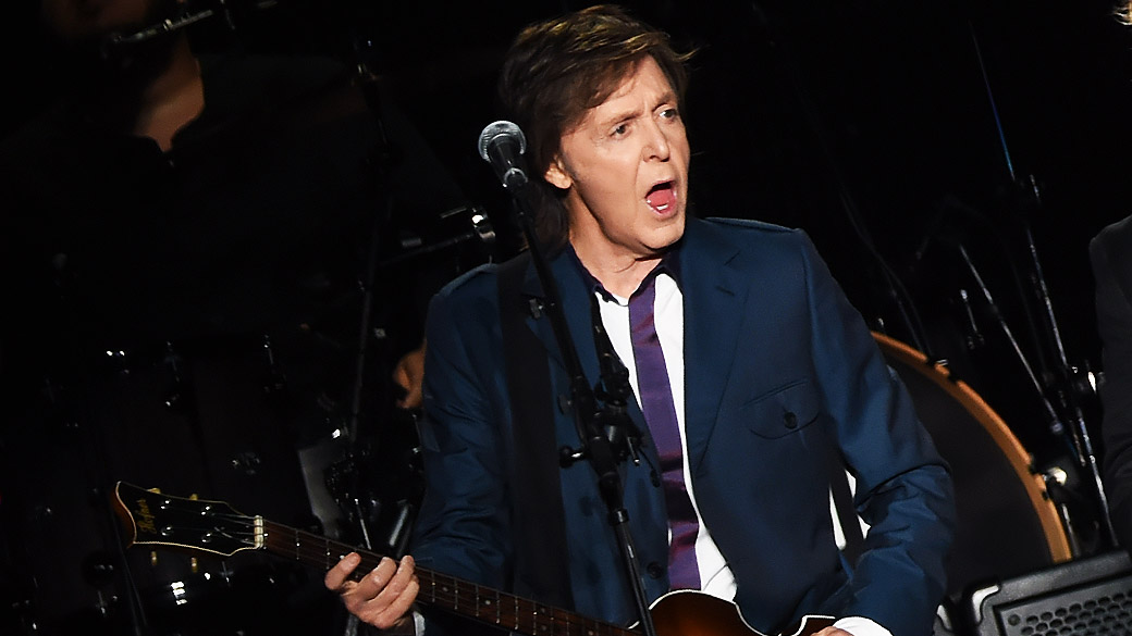Paul McCartney durante show em São Paulo, em 2014