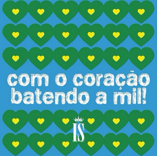 Ivete Sangalo se diz emocionada com o jogo do Brasil: Coração batendo a um milhão