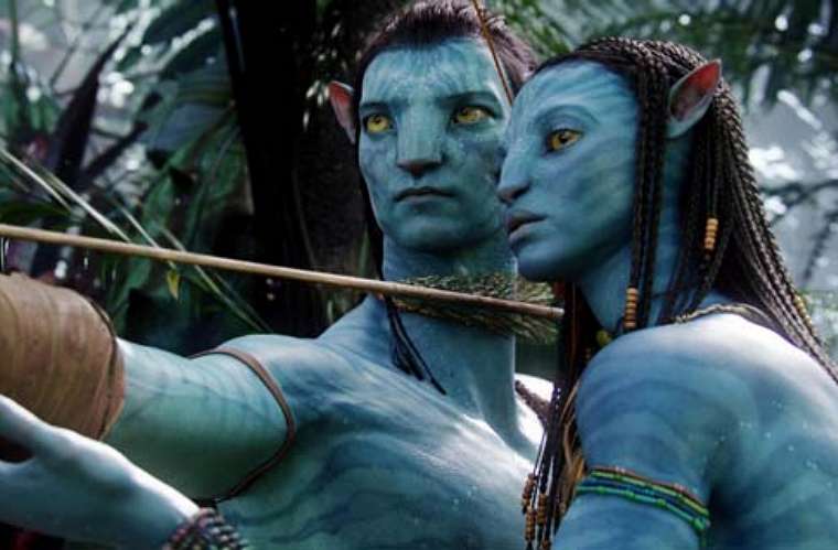 A animação Avatar (2009)A animação Avatar.