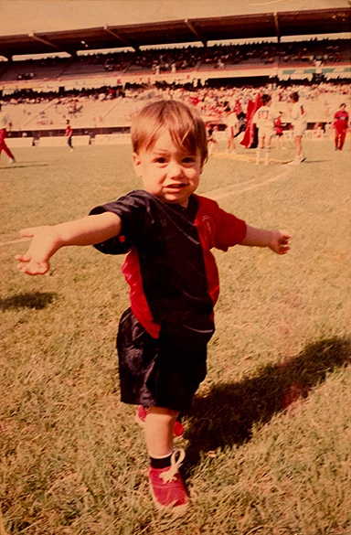 Foto de infância de James Rodríguez