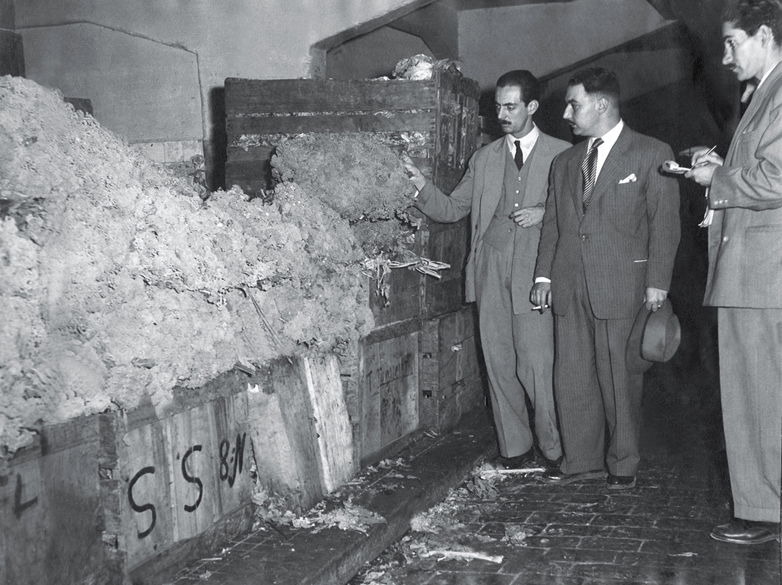 Julho de 1948 - Como vereador, fiscaliza o desperdício de verduras em feiras livres da cidade de São Paulo. Jânio, que tinha sido eleito como suplente, tomou posse depois que os mandatos dos políticos do Partido Comunista Brasileiro foram cassados