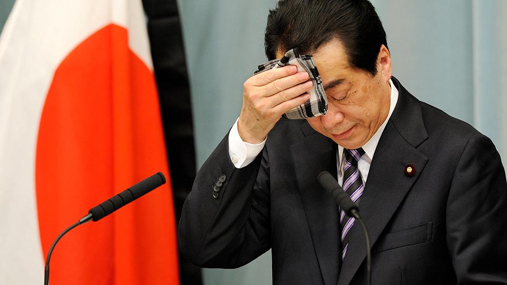 O primeiro-ministro do Japão, Naoto Kan: menor popularidade já registrada por um premiê de seu partido