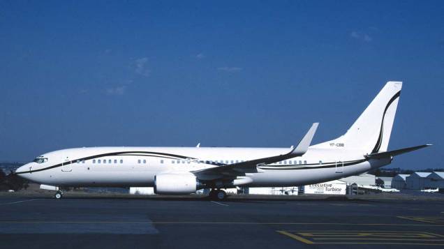 Business Jet 2, da Boeing: O jato de longo alcance permite voos do Rio de Janeiro a Londres, sem escalas. Comporta 78 passageiros, além de possuir uma suite e um lounge.