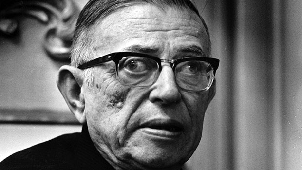 Jean-Paul Sartre: manuscrito foi arrematado em leilão por um colecionador francês
