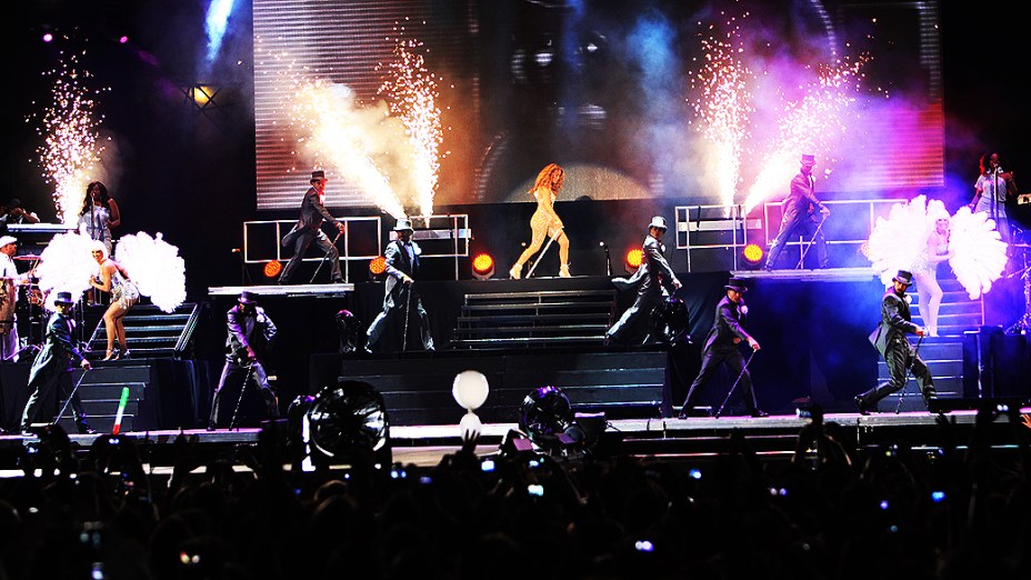 Show da cantora Jennifer Lopez na arena Anhembi em São Paulo