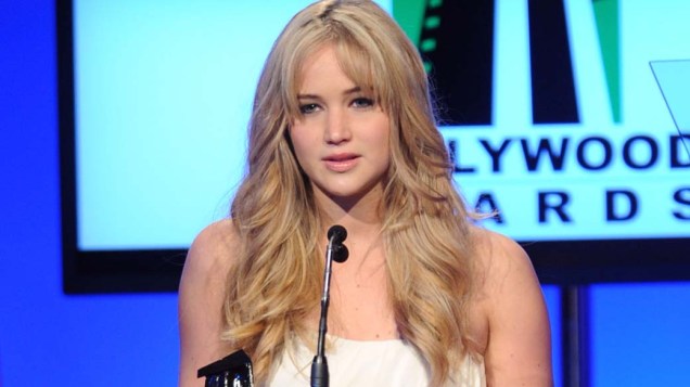 Jennifer Lawrence durante a 14ª edição do Hollywood Awards Gala, nos Estados Unidos