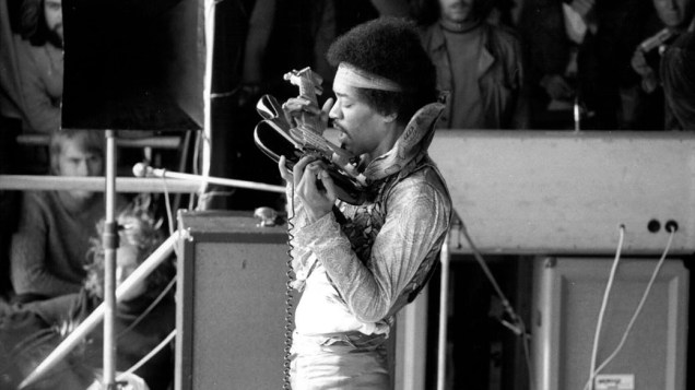 Jimi Hendrix na Alemanha, em setembro de 1970: sua última apresentação