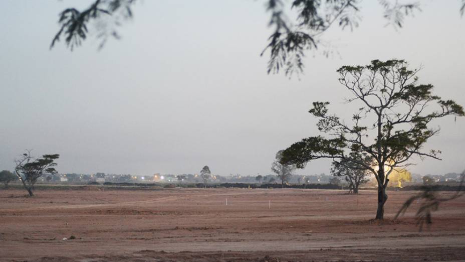 O terreno em Guaratiba, na Zona Oeste do Rio, que servirá ao Campus Fidei, último evento da Jornada Mundial da Juiventude - JMJ 2013