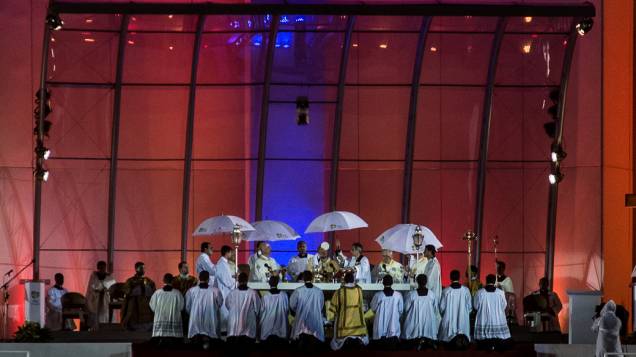 Missa de abertura da Jornada Mundial da Juventude (JMJ) em Copacabana, no Rio de Janeiro 