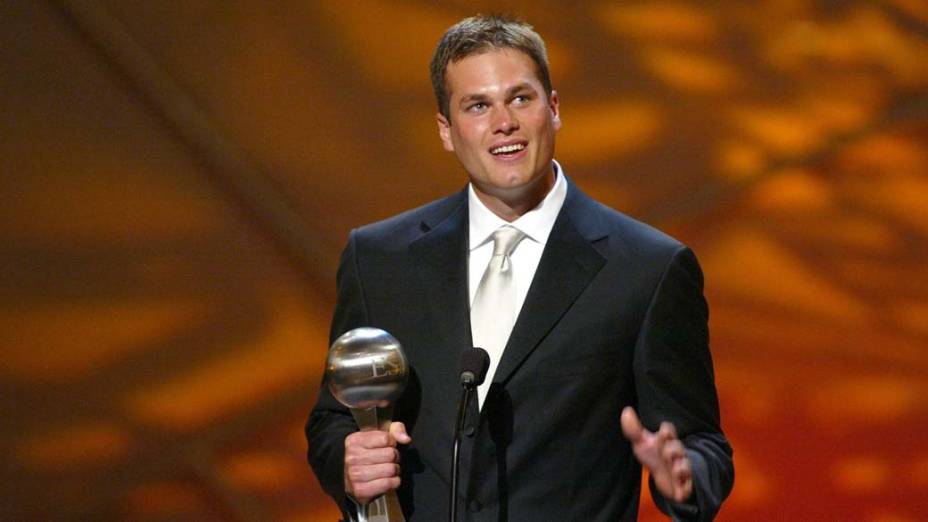 Tom Brady recebe prêmio ESPY de melhor atleta em Hollywood, em 2002