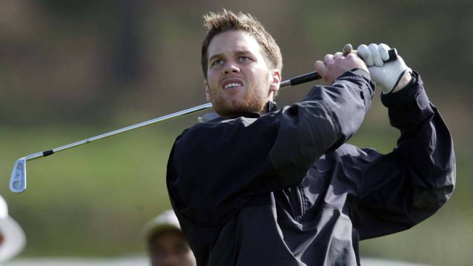 Tom Brady durante partida de golf em Pebble Beach