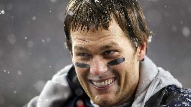 Tom Brady durante partida do "New England Patriots" contra o "Tenessee Titans"