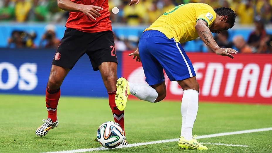 O duro empate entre Brasil e México, no Castelão, em Fortaleza, na segunda rodada da fase de grupos da Copa do Mundo