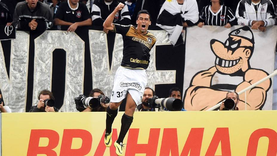 Partida entre Corinthians e Botafogo, em São Paulo