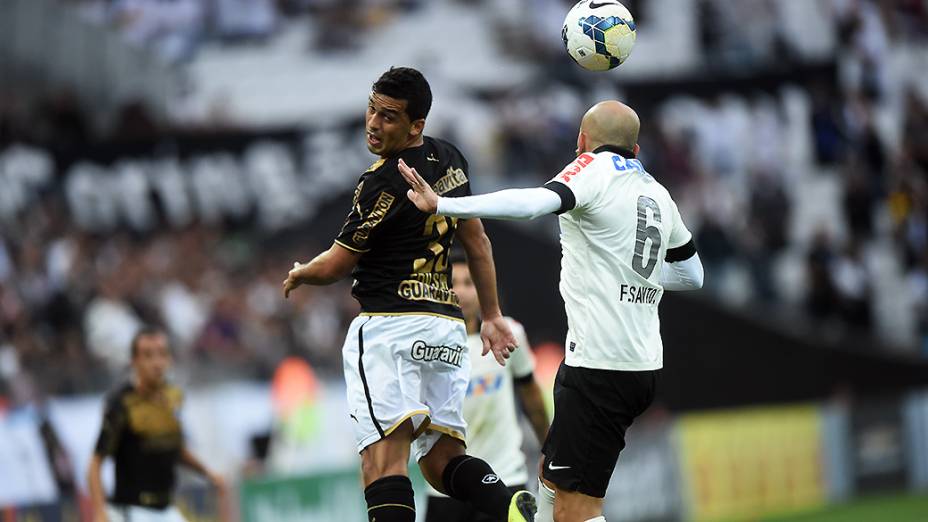 Partida entre Corinthians e Botagofo, em São Paulo