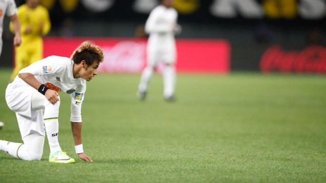 Santos durante a semifinal do Mundial de Clubes da FIFA em Toyota, Japão