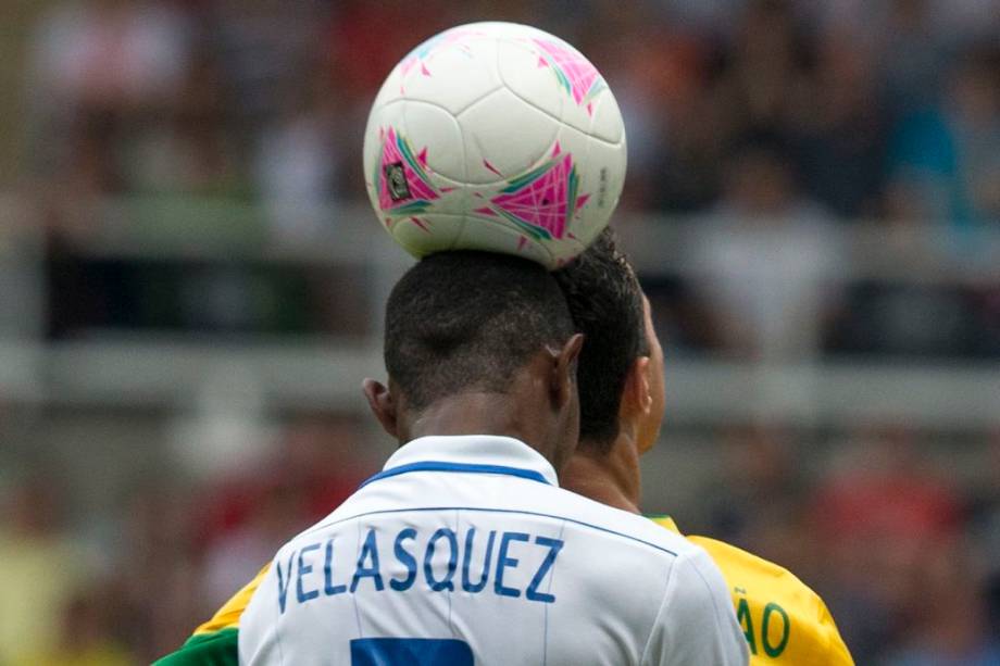 Lance do jogo entre Brasil e Honduras em Newcastle