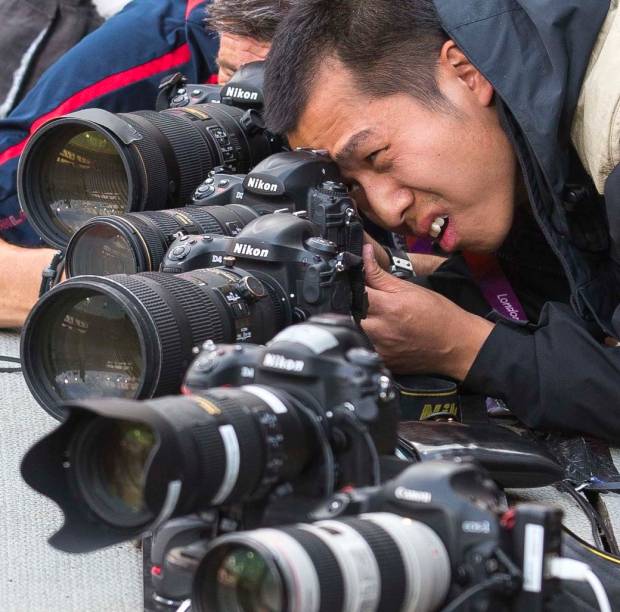 Fotógrafo japonês registra a final dos 200 metros rasos