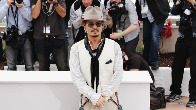 O ator Johnny Depp durante o Festival de Cinema de Cannes