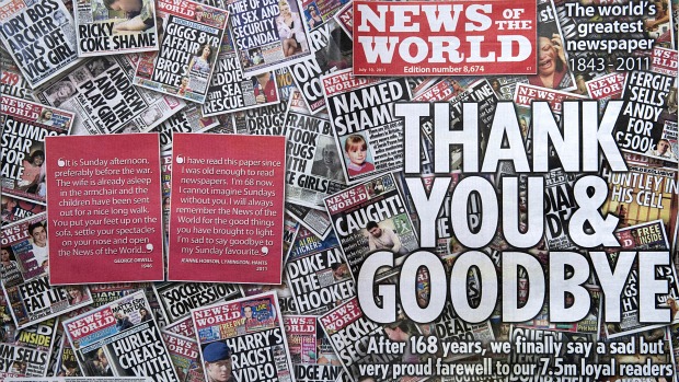News of the World: tabloide britânico publica a última edição do jornal após 168 anos de atividades